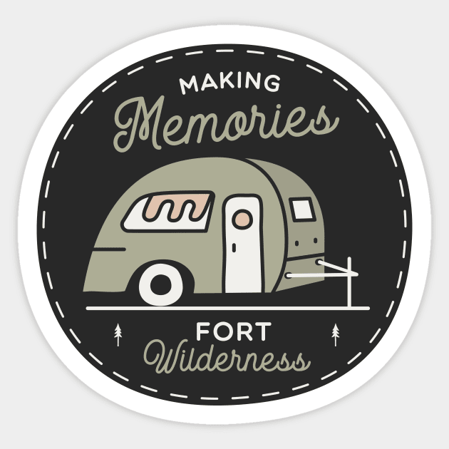 Making Memories - Fort Wilderness Sticker by GoAwayGreen